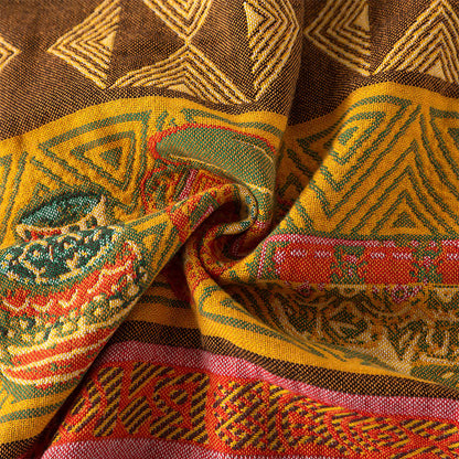 Couette réversible en gaze de coton au style exotique