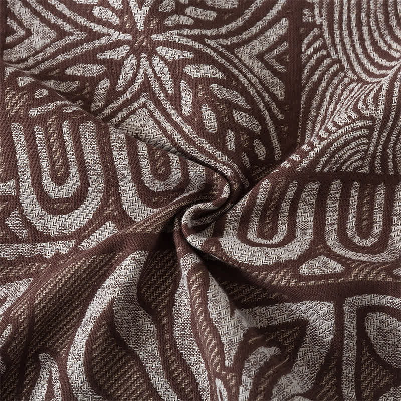 Couverture réversible à quatre couches en gaze de coton de style rétro