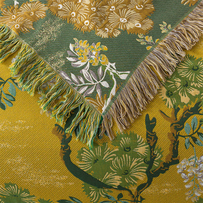 Couette réversible en gaze de coton à imprimé jungle