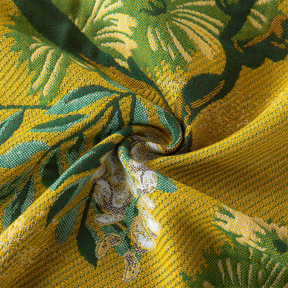 Couette réversible en gaze de coton à imprimé jungle