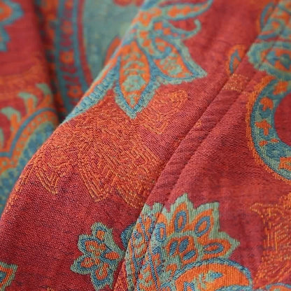 Peignoir à séchage rapide en gaze de coton jacquard de style rétro
