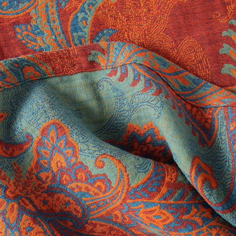 Peignoir à séchage rapide en gaze de coton jacquard de style rétro