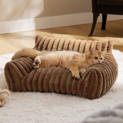 Canapé-lit luxueux et moelleux pour animaux de compagnie
