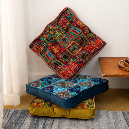 Coussin de chaise de sol marocain avec attaches