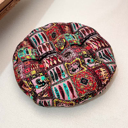 Coussin de chaise de sol exotique, rond et moelleux