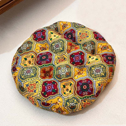 Coussin de chaise de sol exotique, rond et moelleux