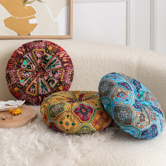 Coussin de chaise de sol moelleux pour fenêtres de style bohème
