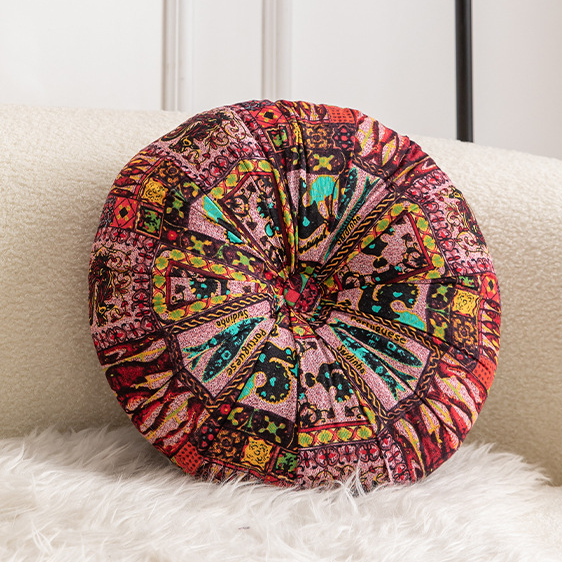 Coussin de chaise de sol moelleux pour fenêtres de style bohème
