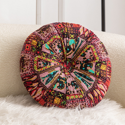 Coussin de chaise de sol moelleux pour fenêtres de style bohème