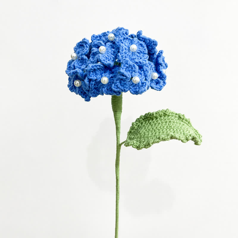 Bouquet d'hortensias au crochet, décoration d'intérieur, ornement