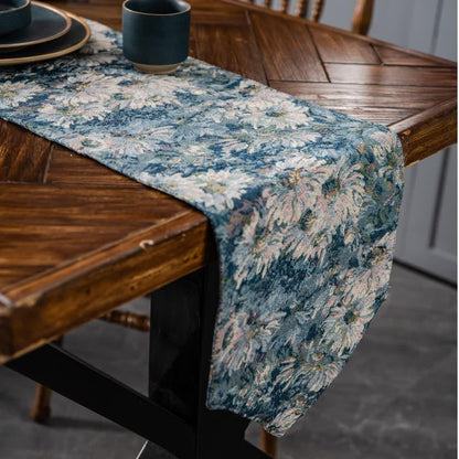 Chemin de table jacquard de style campagnard vintage
