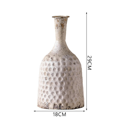 Décoration d'intérieur rétro en vieux vase en fer