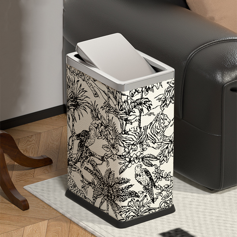 Poubelle rectangulaire Forest avec couvercle basculant