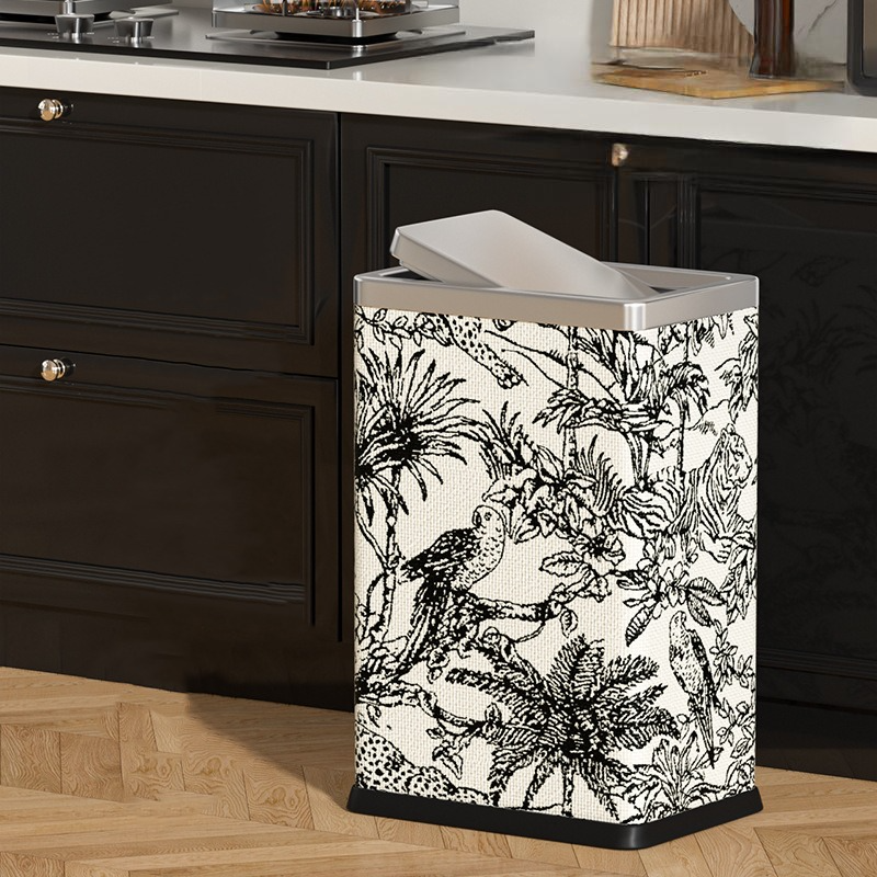 Poubelle rectangulaire Forest avec couvercle basculant