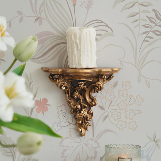 Étagère murale sculptée de style baroque rétro