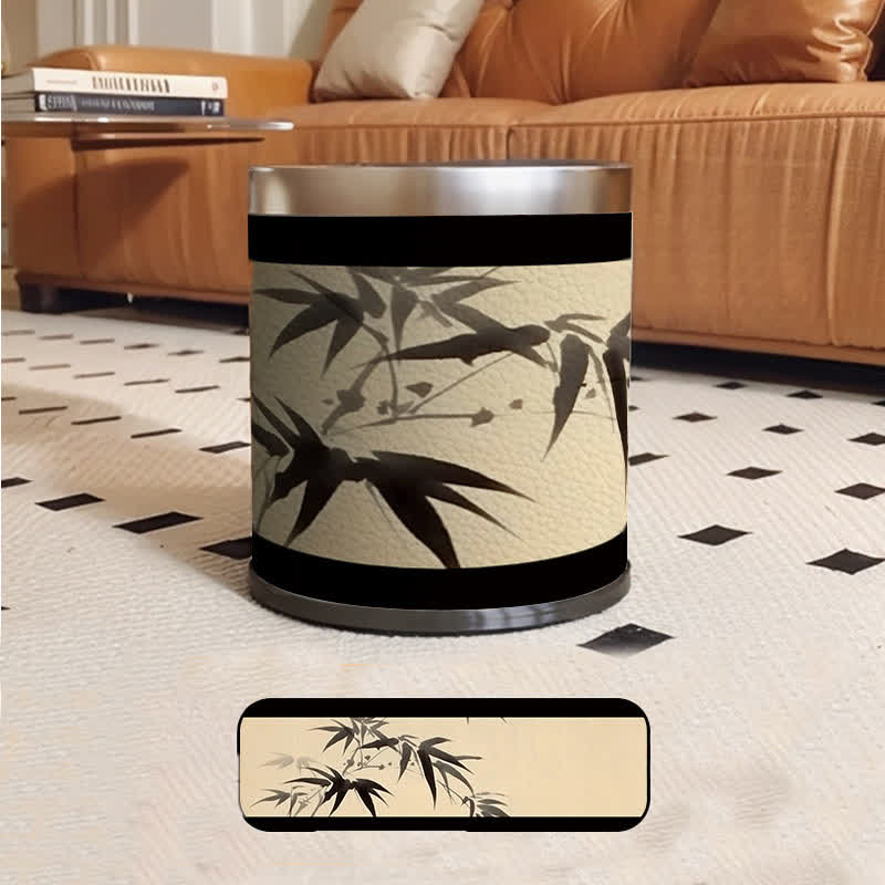 Poubelle rurale luxueuse en bambou