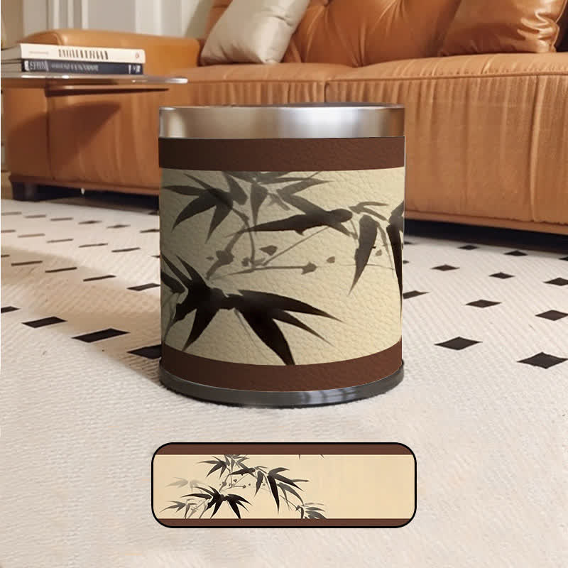 Poubelle rurale luxueuse en bambou