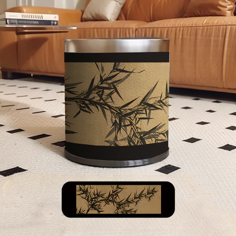 Poubelle rurale luxueuse en bambou