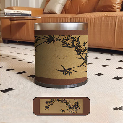Poubelle rurale luxueuse en bambou