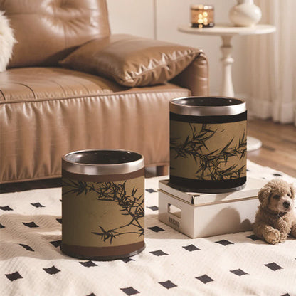 Poubelle rurale luxueuse en bambou