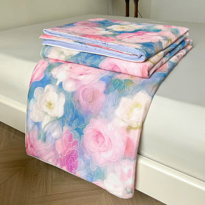 Couverture rafraîchissante confortable « Blooming Flower World »