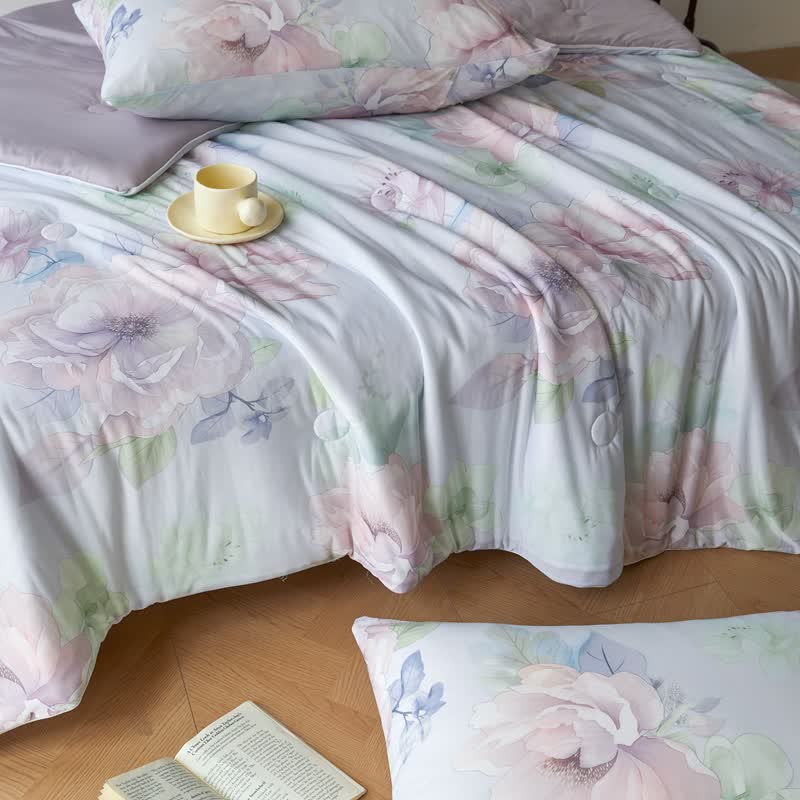 Couette légère et rafraîchissante « Fleur en fleurs »