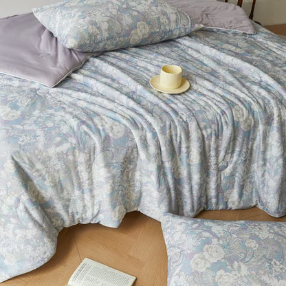Couette douce et légère avec motif floral vintage