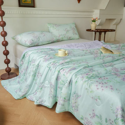 Couette en fibre rafraîchissante, pastorale, douce et respirante