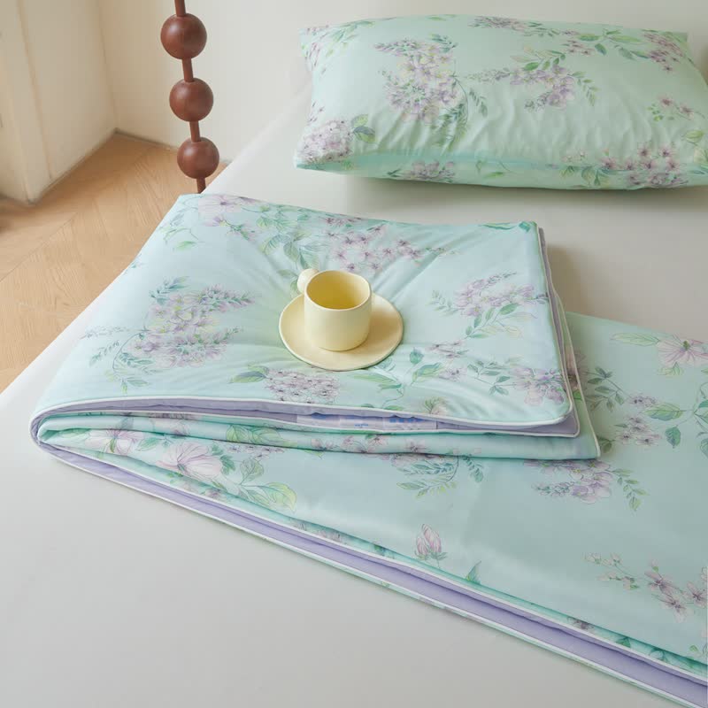 Couette en fibre rafraîchissante, pastorale, douce et respirante