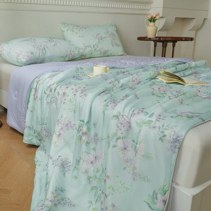 Couette en fibre rafraîchissante, pastorale, douce et respirante