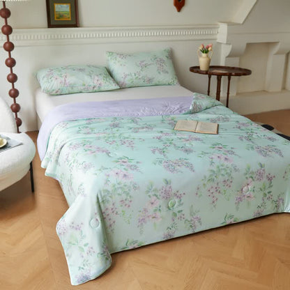 Couette en fibre rafraîchissante, pastorale, douce et respirante