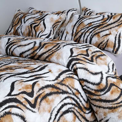 Parure de lit vintage matelassée, respirante et douce (3 pièces)