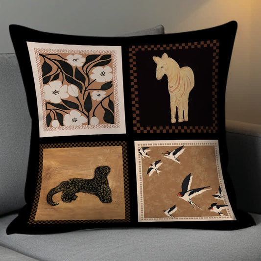 Coussin de canapé décoratif doux de style rétro