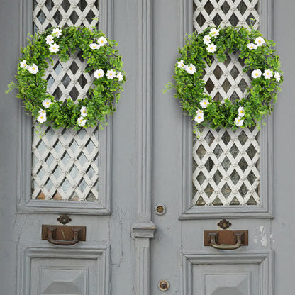 Couronne de trèfle à quatre feuilles artificielle pour la décoration de la maison