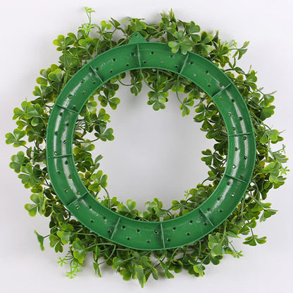 Couronne de trèfle à quatre feuilles artificielle pour la décoration de la maison