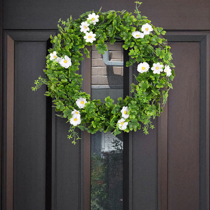 Couronne de trèfle à quatre feuilles artificielle pour la décoration de la maison