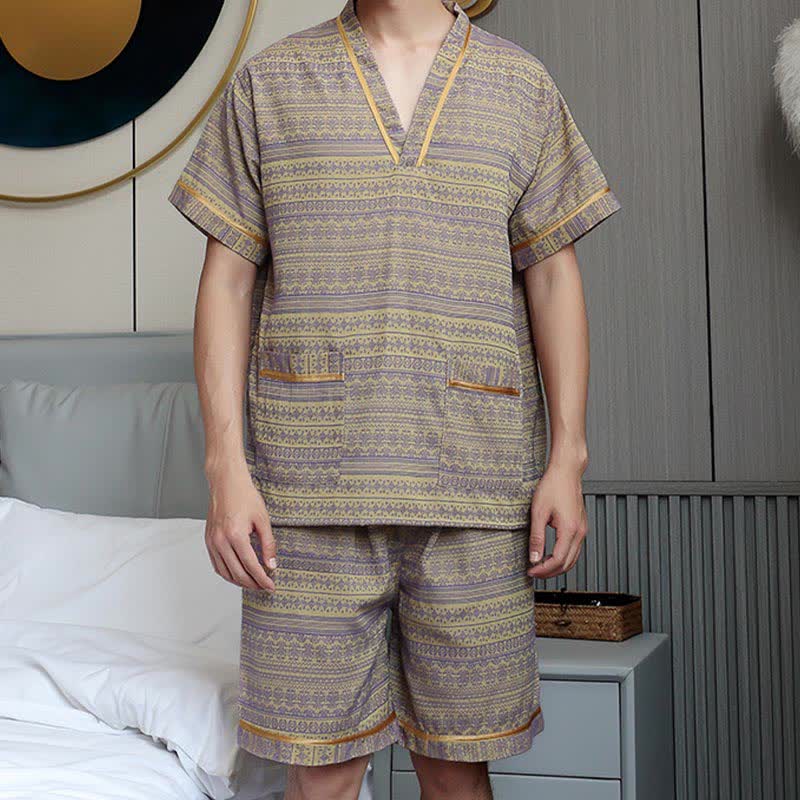 Ensemble pyjama en coton respirant grande taille