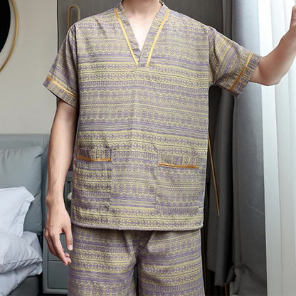 Ensemble pyjama en coton respirant grande taille