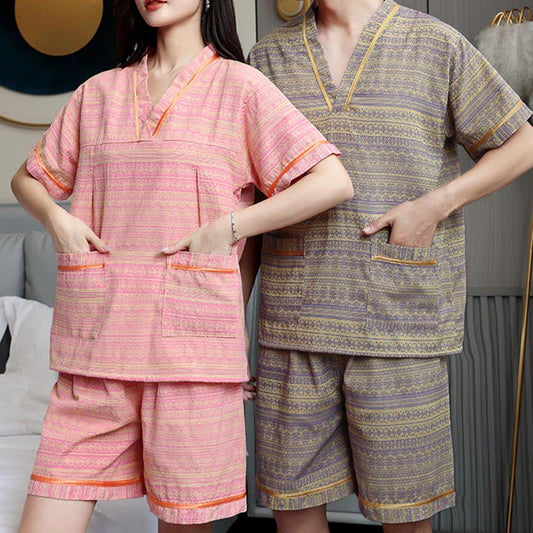 Ensemble pyjama en coton respirant grande taille