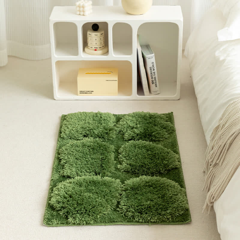 Tapis de bain antidérapant absorbant l'eau de couleur unie
