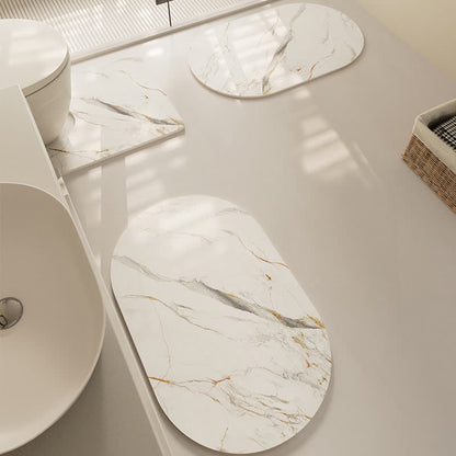 Tapis de bain texturé moderne, à séchage rapide et antidérapant