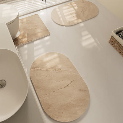 Tapis de bain texturé moderne, à séchage rapide et antidérapant