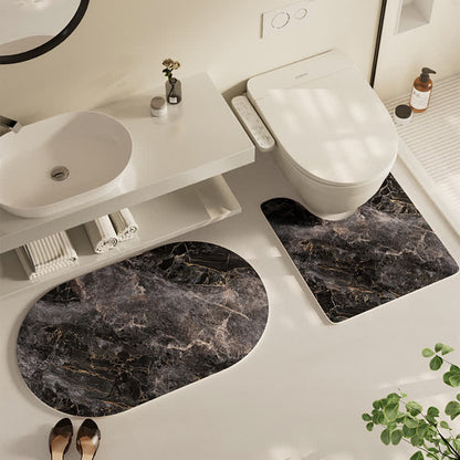 Tapis de bain texturé moderne, à séchage rapide et antidérapant