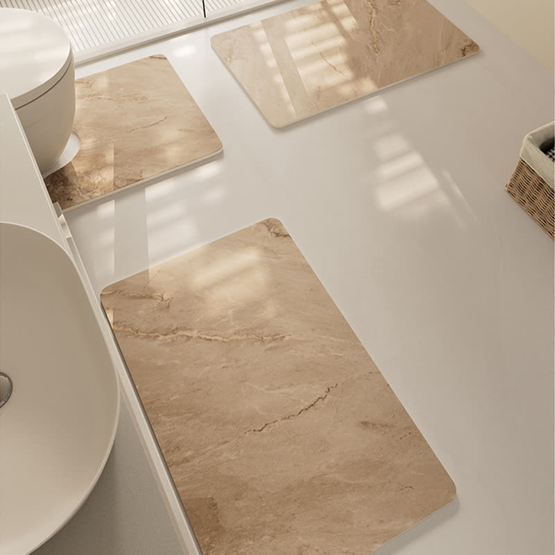 Tapis de bain texturé moderne, à séchage rapide et antidérapant