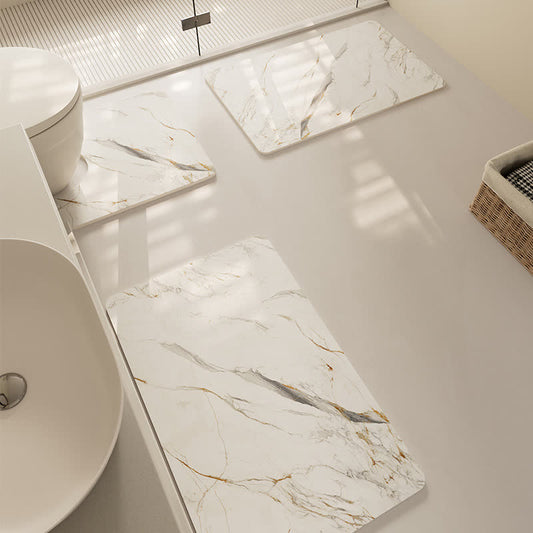 Tapis de bain texturé moderne, à séchage rapide et antidérapant