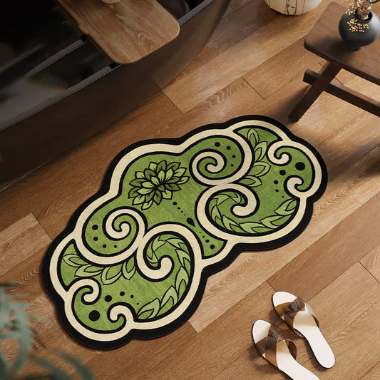 Tapis de bain antidérapant en boue de diatomées Green Lotus