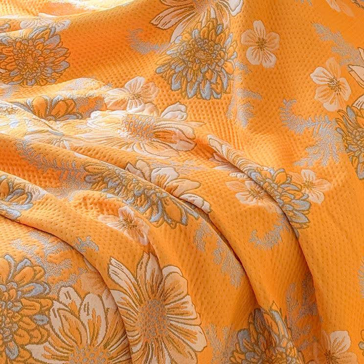 Couette élégante et légère en gaze de coton à motif floral
