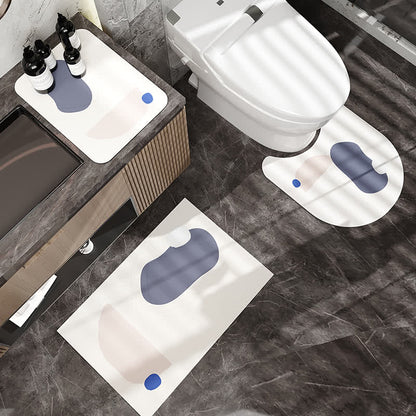 Tapis de bain simple, moderne et antidérapant en boue de diatomées
