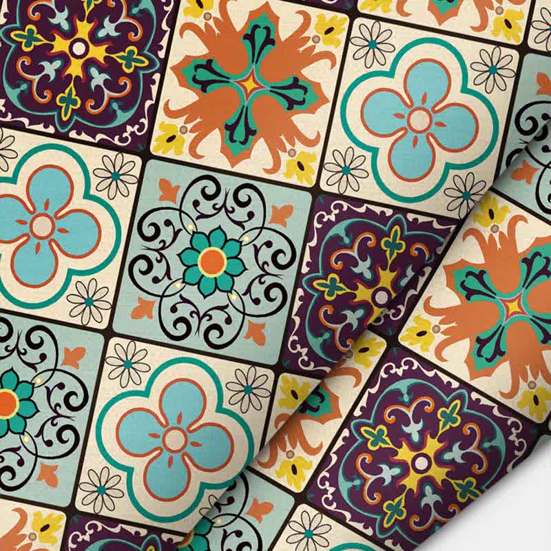 Tapis de bain antidérapant coloré rétro en boue de diatomées