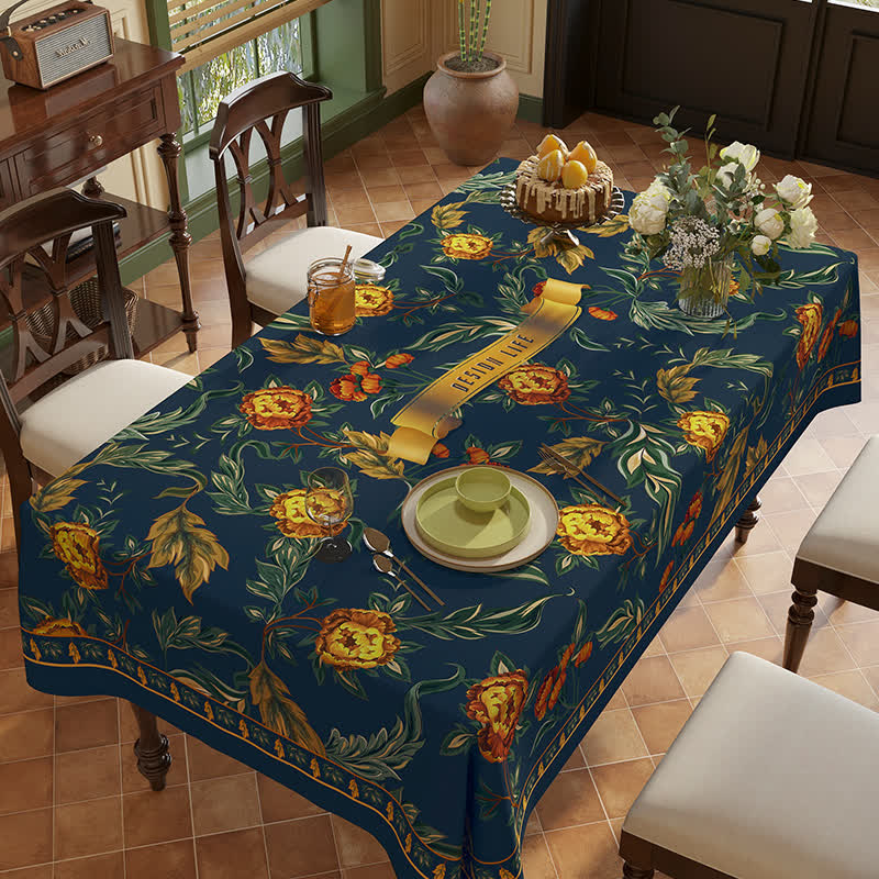 Nappe en chenille à motif floral vintage et luxueux, motif vigne et oiseau